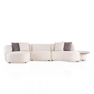 V135 Right couch Sofa with Side Table