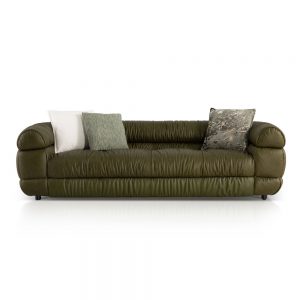 ZS86P Oil Wax Leather Sofa