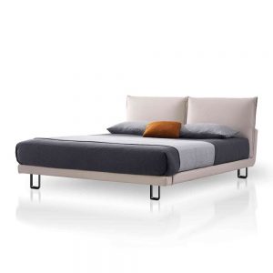 BE2052P Nappa white bed