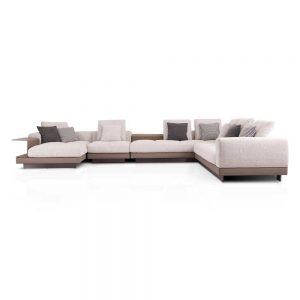 V145 Silver Thread Gray Sofa